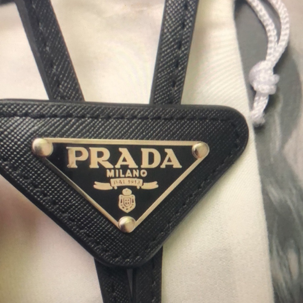 Authentic Prada Saffiano Leather Bolo Tie - Picture 7 of 8